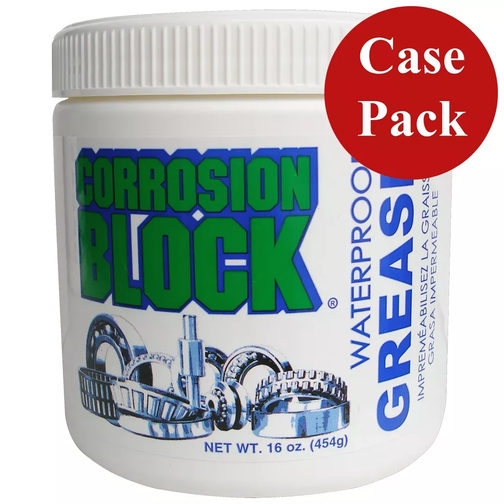 Corrosion Block High Performance Waterproof Grease - 16oz Tub - Non-Hazmat, Non-FlammableNon-Toxic *Case of 6* [25016CASE]