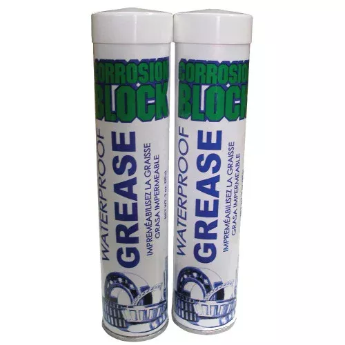Corrosion Block High Performance Waterproof Grease - (2)2oz Tube - Non-Hazmat, Non-FlammableNon-Toxic *Case of 6* [25003CASE]