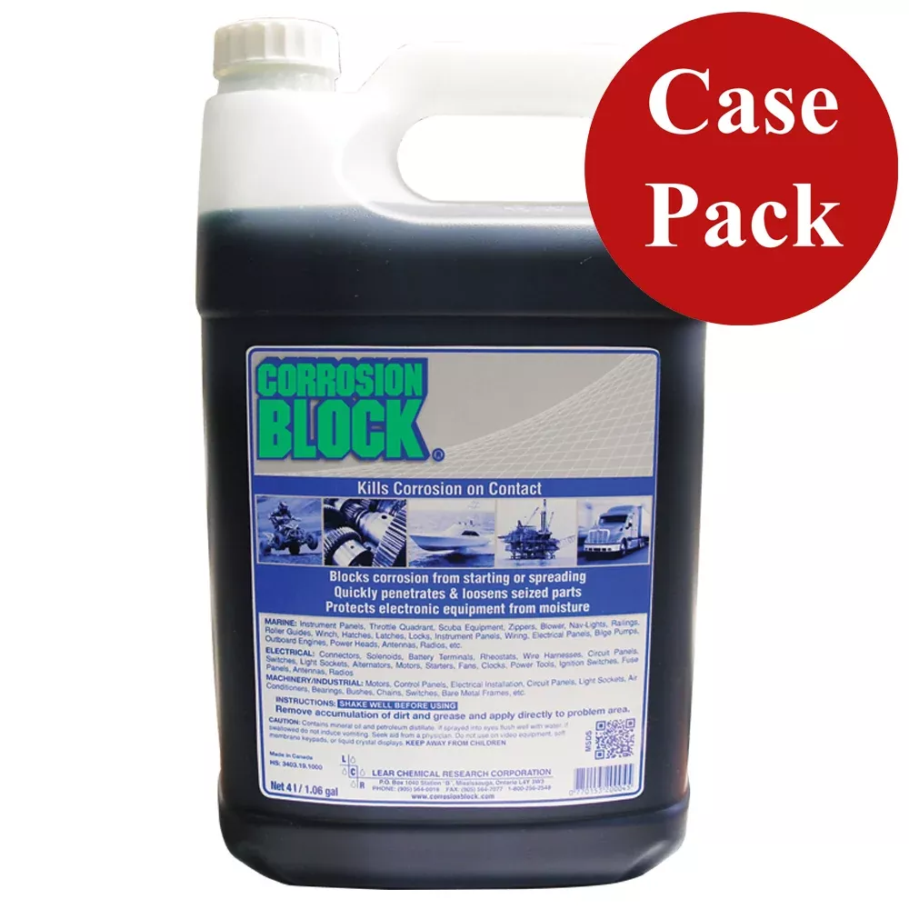Corrosion Block Liquid 4-Liter Refill - Non-Hazmat, Non-FlammableNon-Toxic *Case of 4* [20004CASE]
