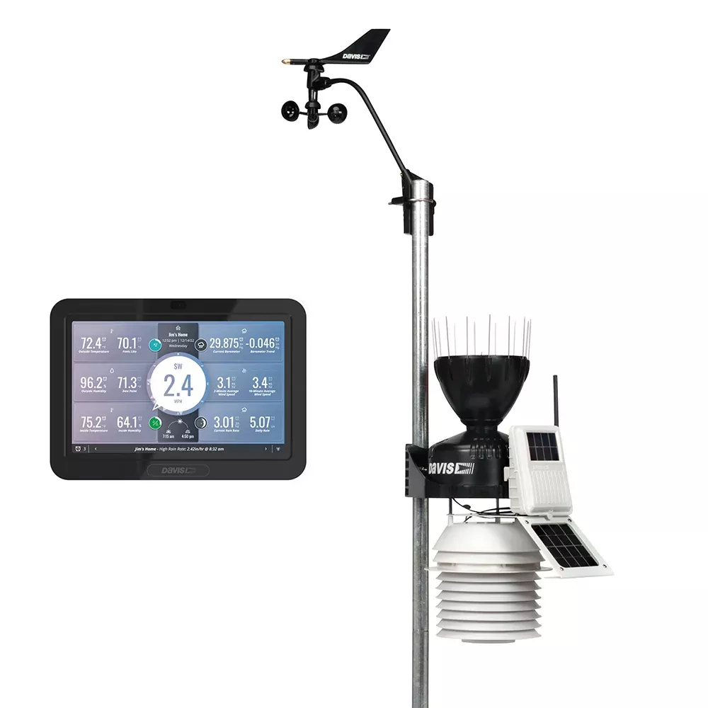 Davis Vantage Pro2 Wireless Weather Station w/WeatherLink Console24hr Fan Aspirated Radiation Shield [6253]