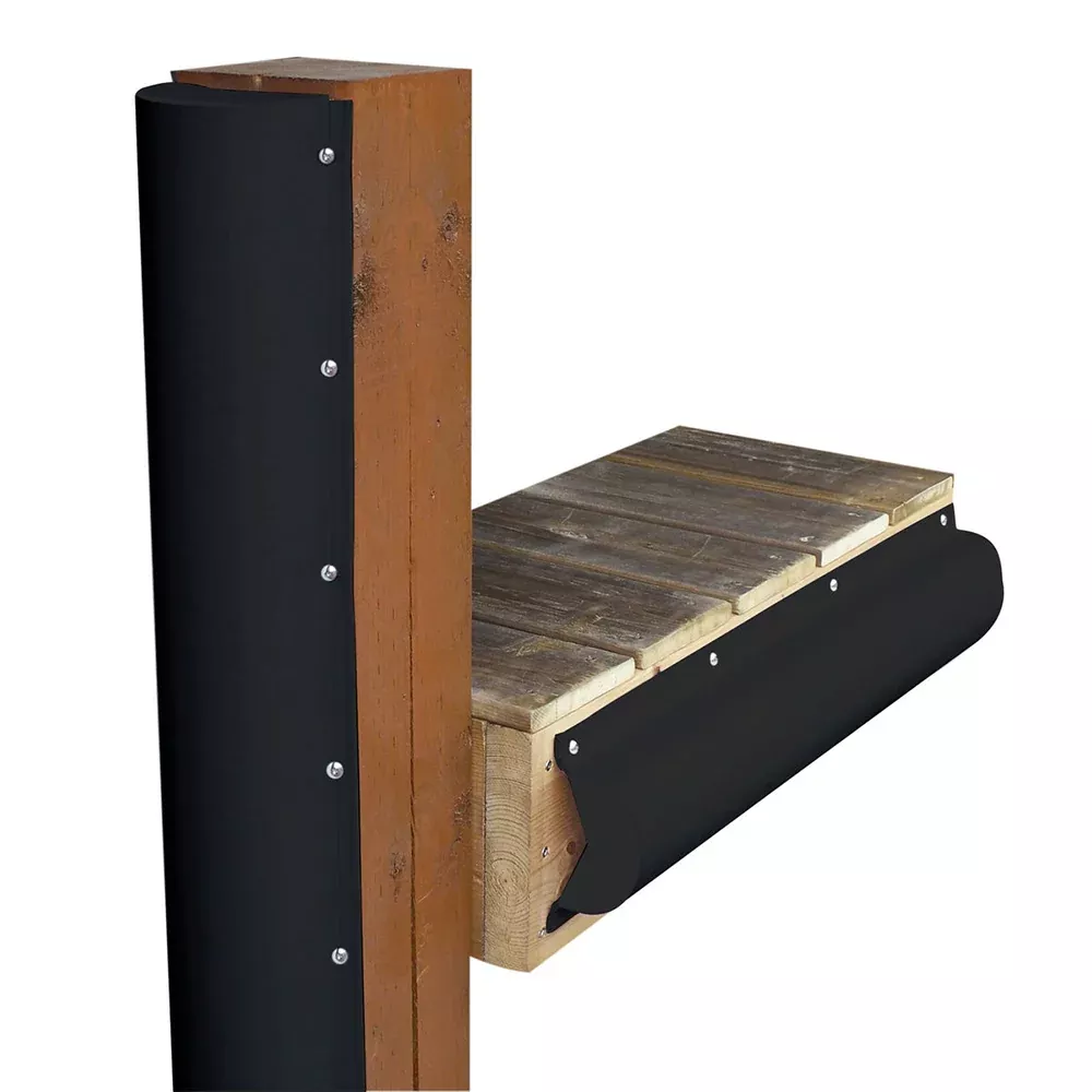 Dock Edge Piling Bumper - One End Capped - 6' - Black [DE1020BF]