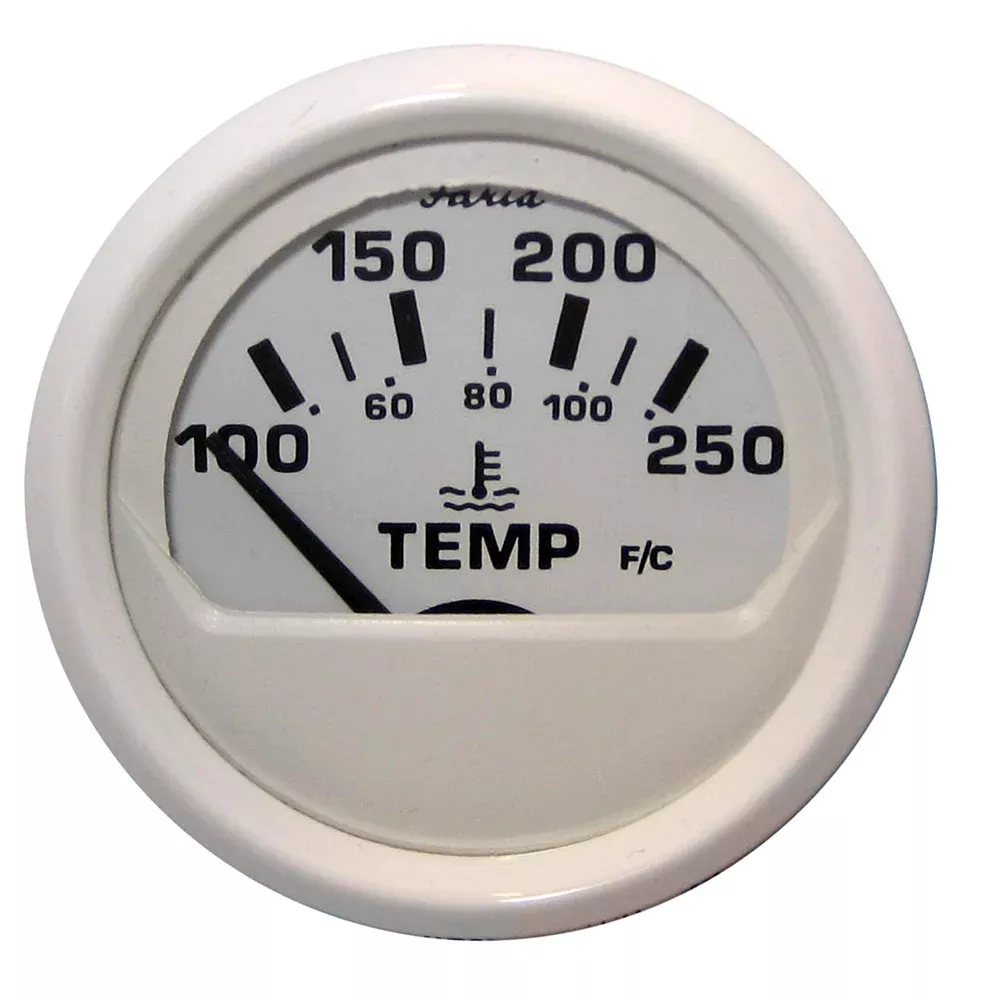 Faria Dress White 2" Water Temperature Guage (100-250°F) | 13110