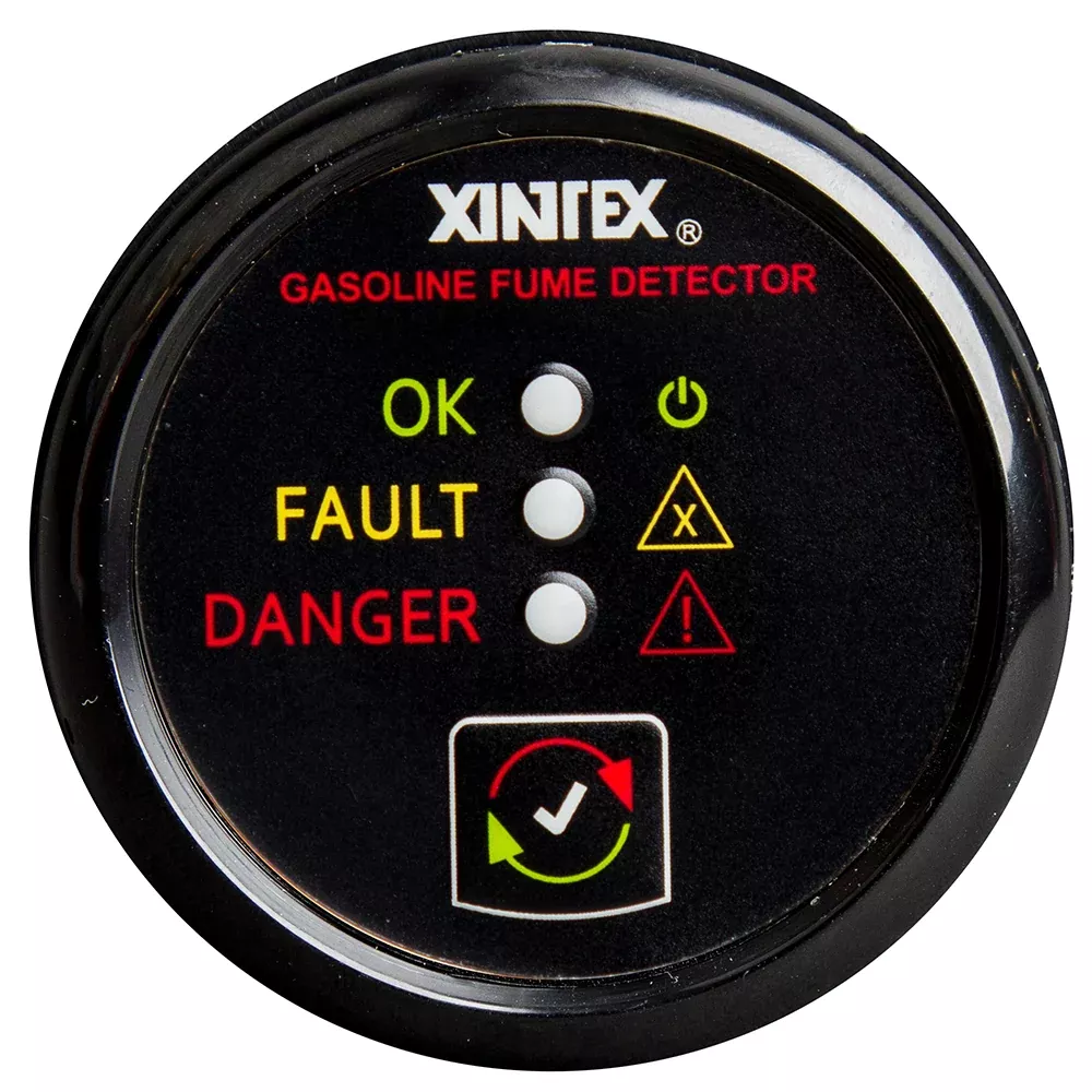 Fireboy-Xintex Gasoline Fume Detector - Black Bezel - 12 /24V[G-1B-R]