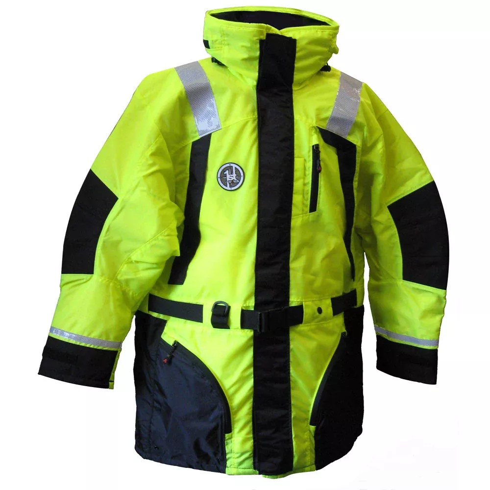First Watch AC-1100 Flotation Coat - Hi-Vis Yellow - XXL [AC-1100-HV-XXL]