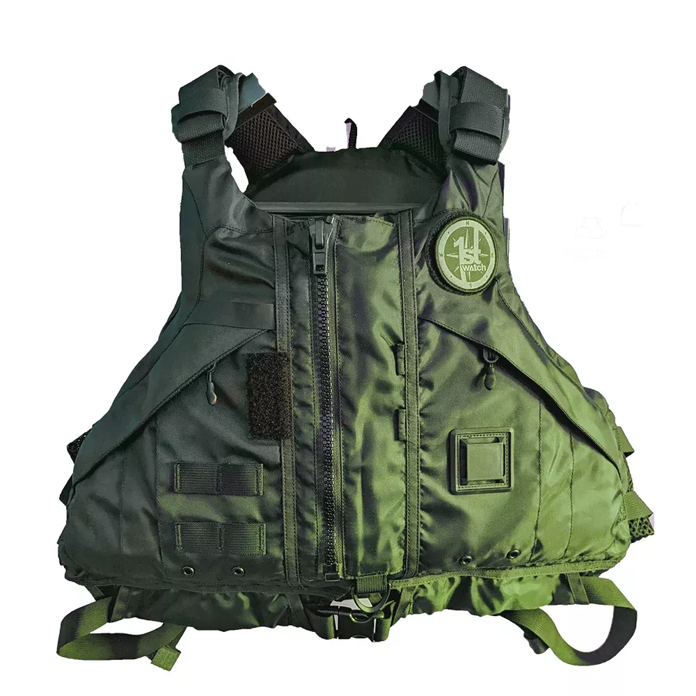 First Watch AV-1000 Kayak Style Duty PFD – Green – M/L