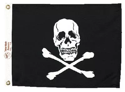 FLAG JOLLY ROGER 12X18