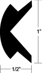 FLEX INSERT 1INX50FT BLACK