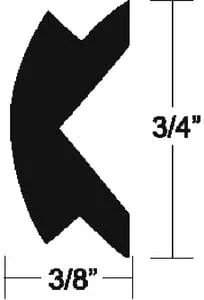 FLEX INSERT 3/4INX50FT BLACK