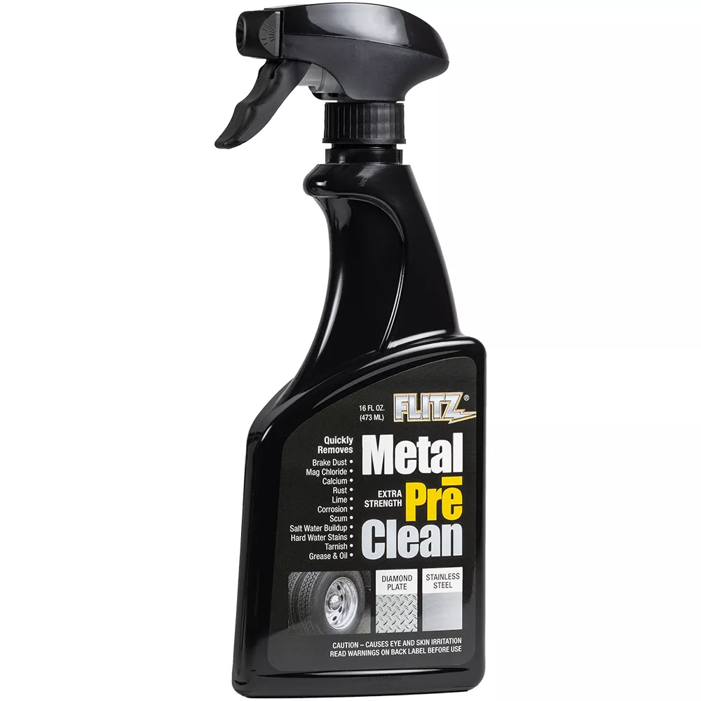 Flitz Metal Pre-Clean - All Metals Icluding Stainless Steel - 16oz Spray Bottle