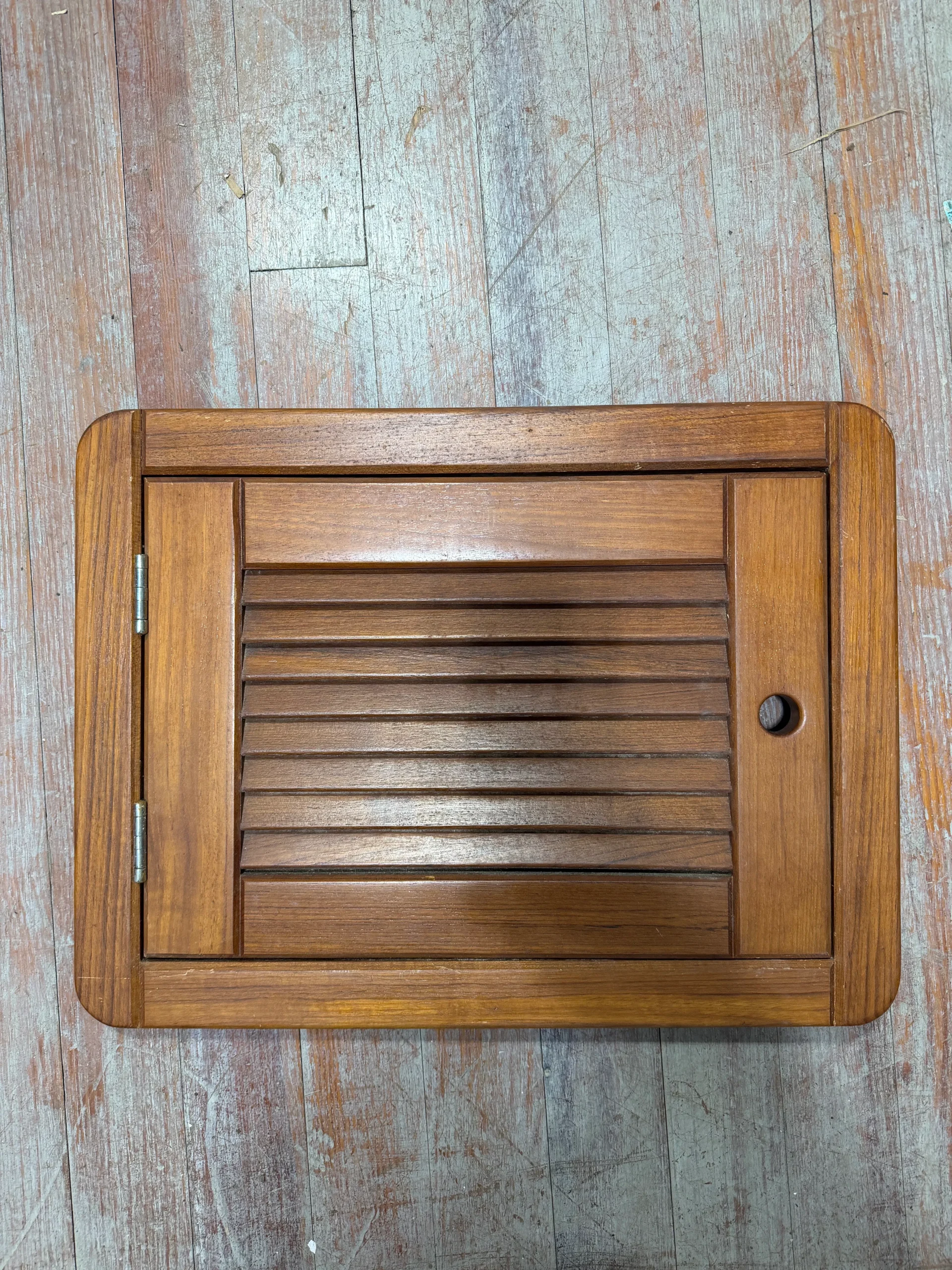 Framed Louvered Door ID: 19 1/2" x 14 1/4"- Catalina Morgan 38 -- #281