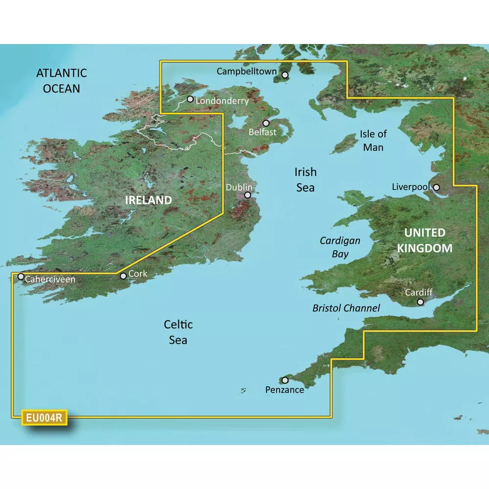 Garmin BlueChart g3 HD - HXEU004R - Irish Sea - microSD™/SD | 010-C0763-20