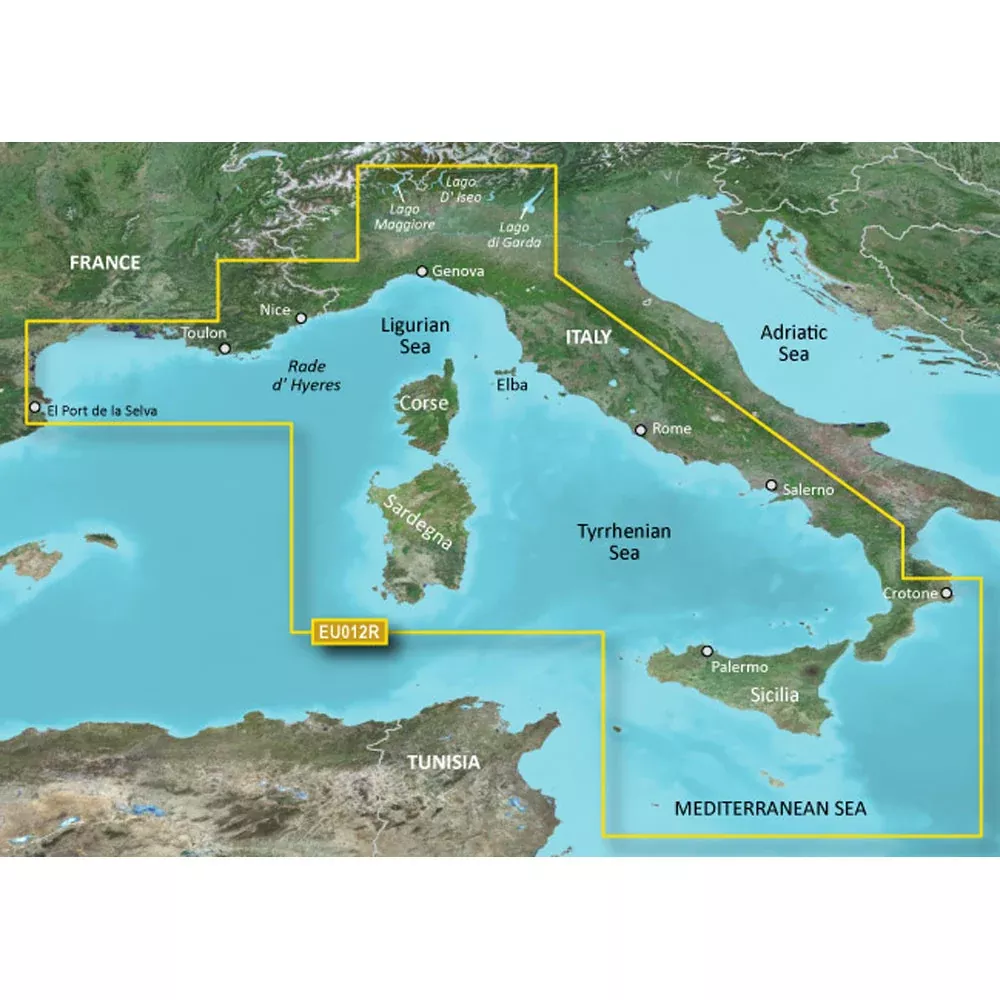 Garmin BlueChart g3 HD - HXEU012R - Italy West Coast - microSD™/SD | 010-C0770-20