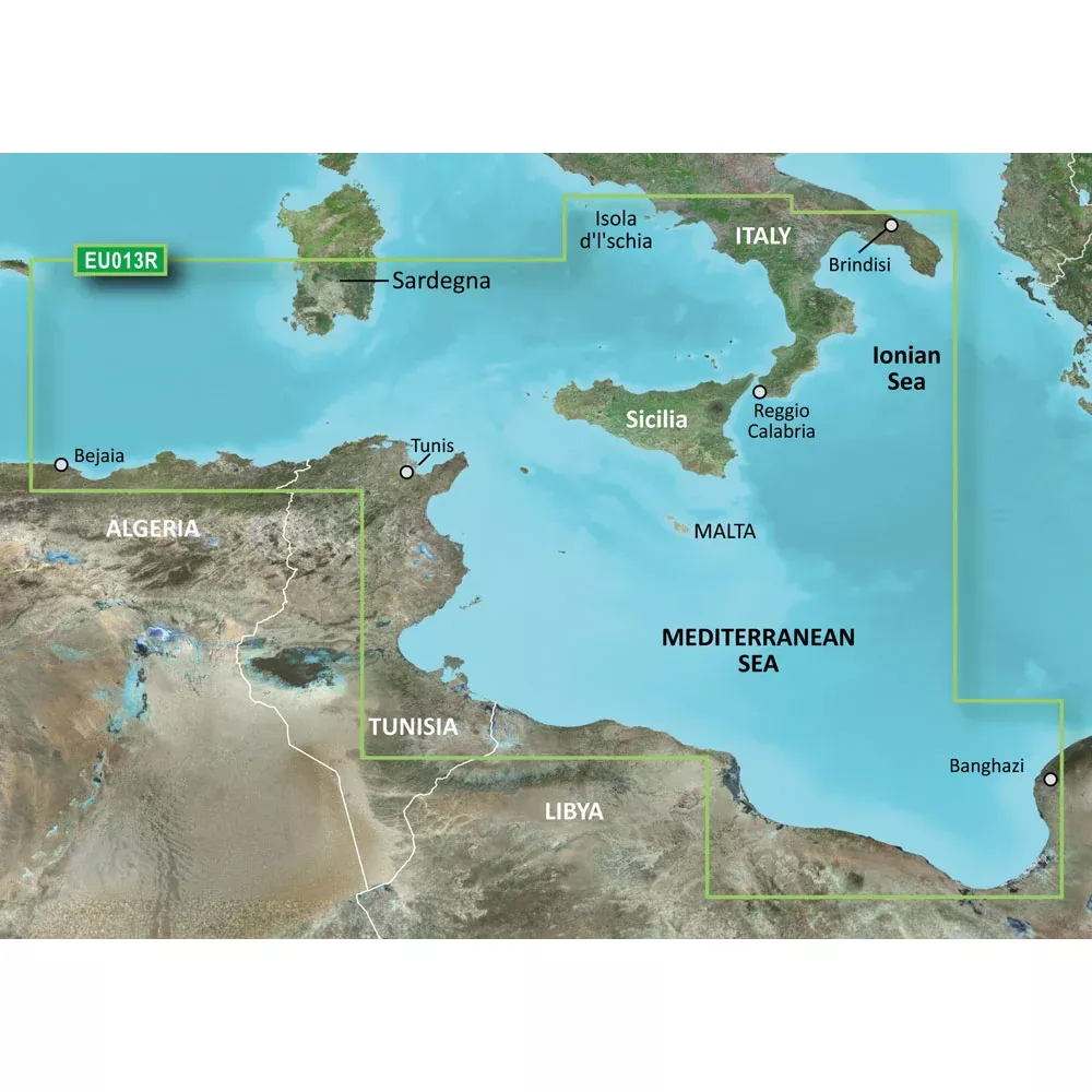 Garmin BlueChart g3 HD - HXEU013R - Italy Southwest & Tunisia - microSD™/SD | 010-C0771-20