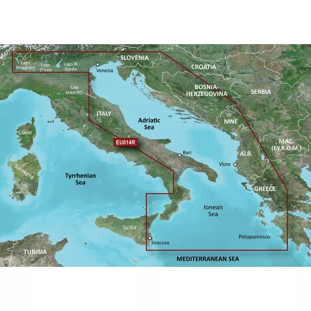 Garmin BlueChart g3 HD - HXEU014R - Italy Adriatic Sea - microSD™/SD | 010-C0772-20