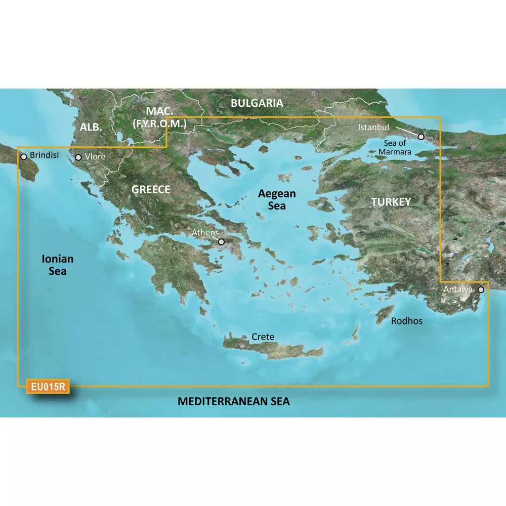 Garmin BlueChart g3 HD - HXEU015R Aegean Sea & Sea of Marmara - microSD™/SD | 010-C0773-20