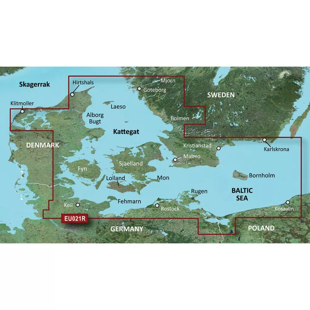 Garmin BlueChart g3 HD - HXEU021R - Denmark East & Sweden Southeast - microSD™/SD | 010-C0777-20