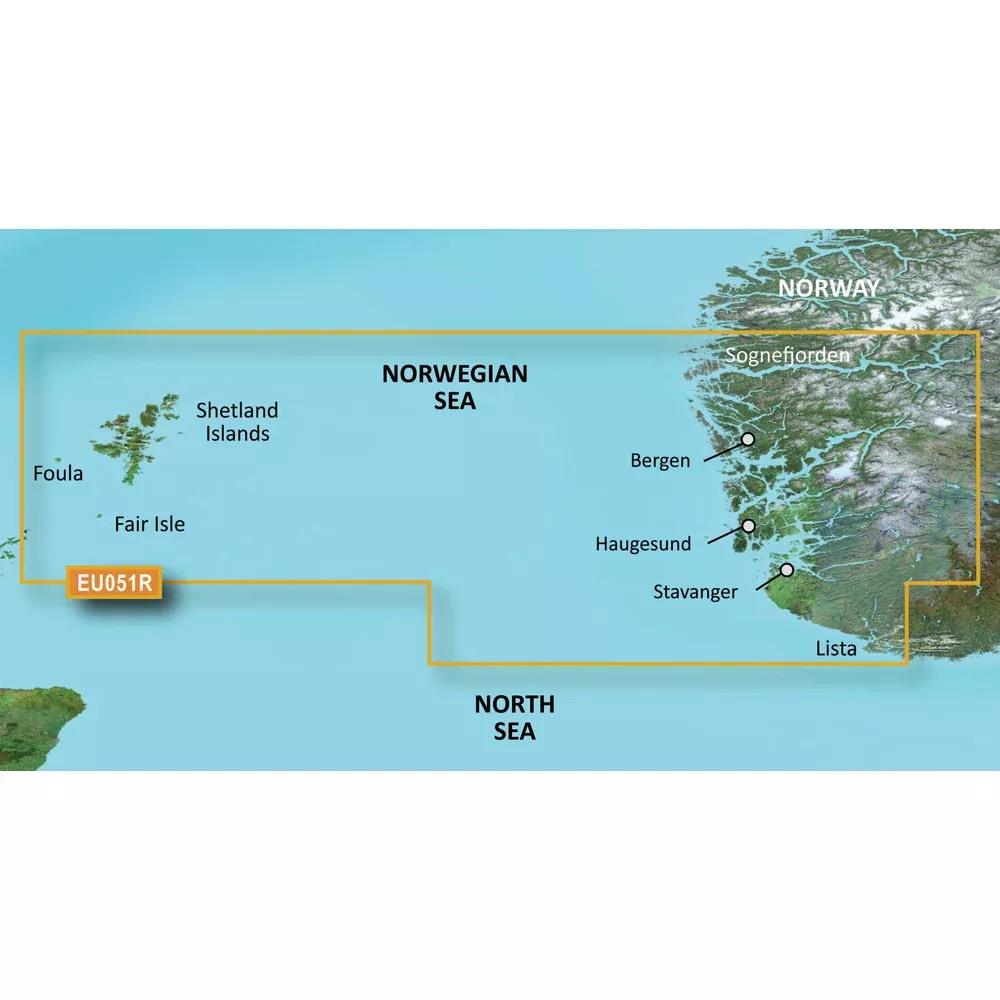 Garmin BlueChart g3 HD - HXEU051R - Lista - Sognefjorden - microSD™/SD | 010-C0787-20
