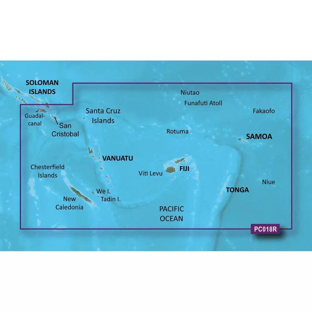 Garmin BlueChart g3 HD - HXPC018R - New Caledonia To Fiji - microSD™/SD | 010-C0865-20