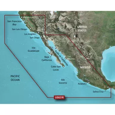 Garmin BlueChart g3 HD - HXUS021R - California - Mexico - microSD™/SD | 010-C0722-20