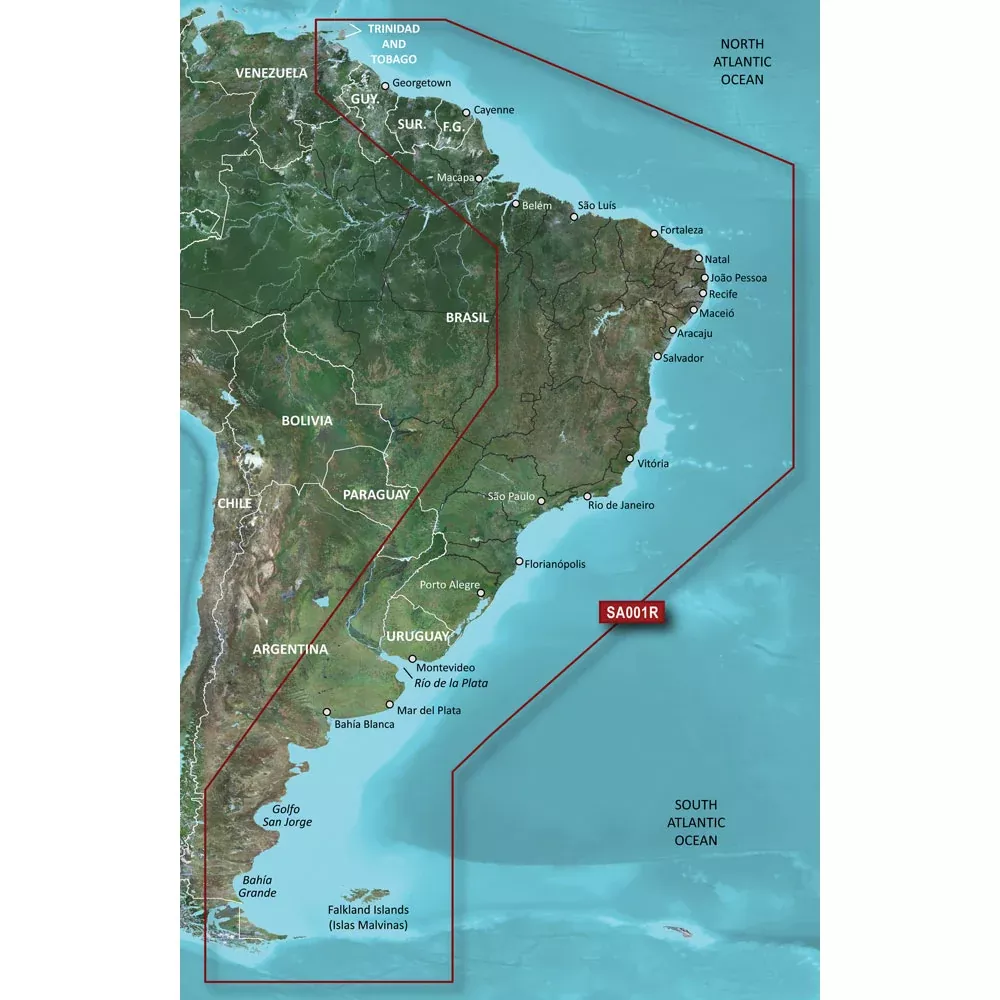 Garmin BlueChart g3 Vision HD - VSA001R - South America East Coast - microSD™/SD | 010-C1062-00