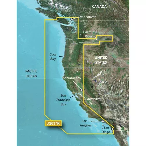 Garmin BlueChart g3 Vision HD - VUS037R - Vancouver - San Diego - microSD™/SD | 010-C1003-00