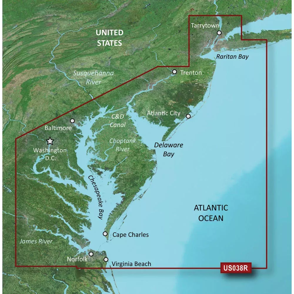 Garmin BlueChart g3 Vision HD - VUS038R - New York - Chesapeake - microSD™/SD | 010-C1004-00