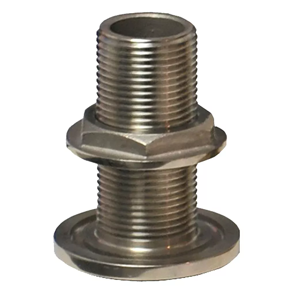 GROCO 1″ NPS NPT Combo Stainless Steel Thru-Hull Fitting w/Nut