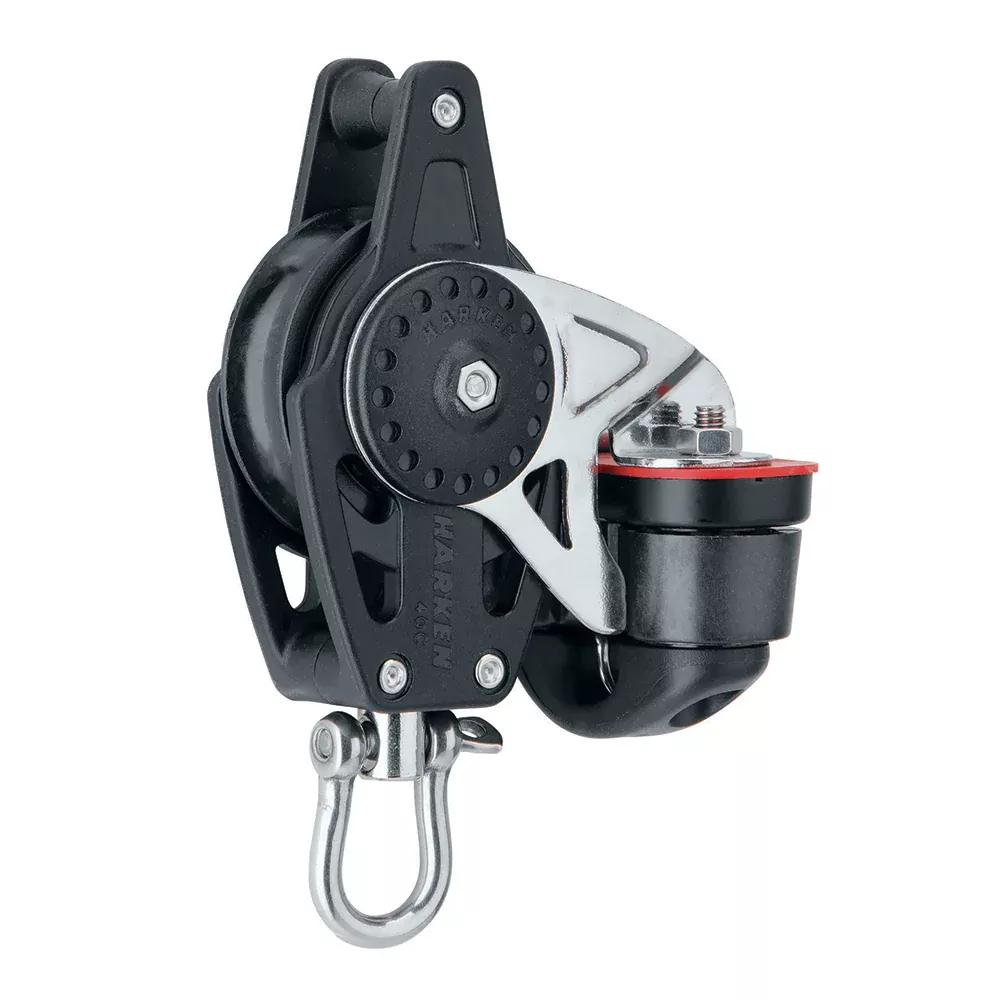 Harken 40mm Carbo Air Block w/Cam CleatBecket