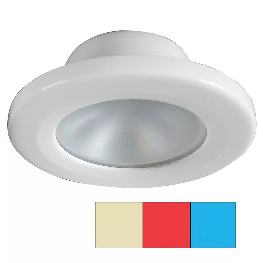 i2Systems Apeiron A3120 Screw Mount Light - Red, Warm WhiteBlue - White Finish [A3120Z-31HCE]