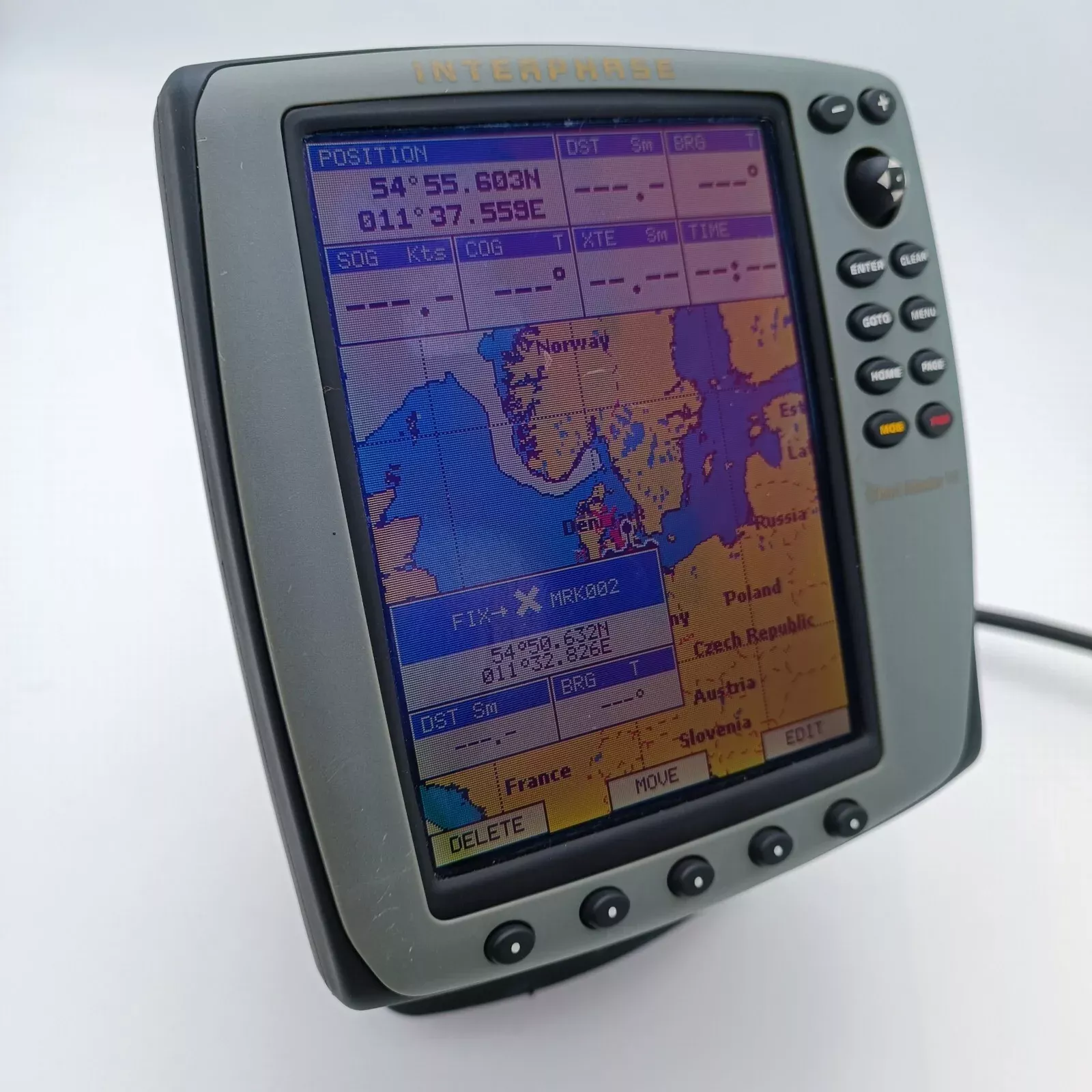 INTERPHASE CHART MASTER V6 Chartplotter GPS w/Power cable P1MV100AIN5 POWER