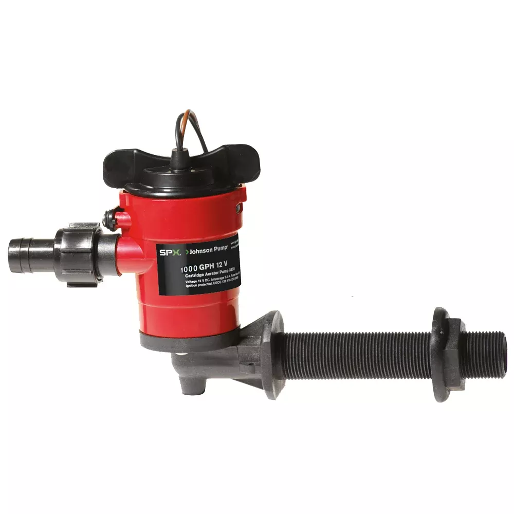 Johnson Pump Cartridge Aerator 1000 GPH 90degIntake - 12V | 38103