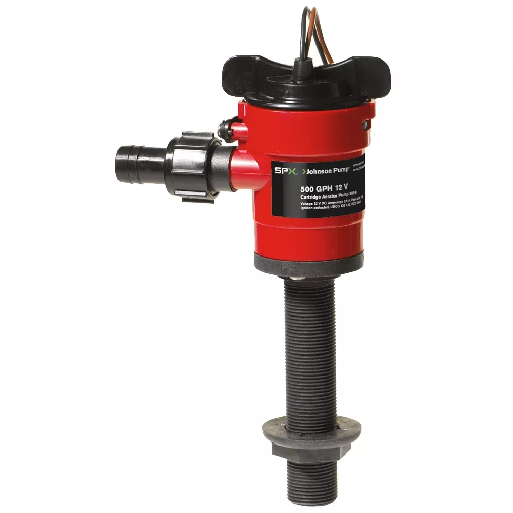 Johnson Pump Cartridge Aerator 500 GPH Straight Intake - 12V | 28503