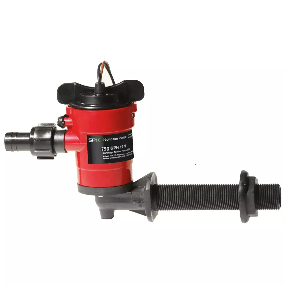 Johnson Pump Cartridge Aerator 750 GPH 90degIntake - 12V | 38703