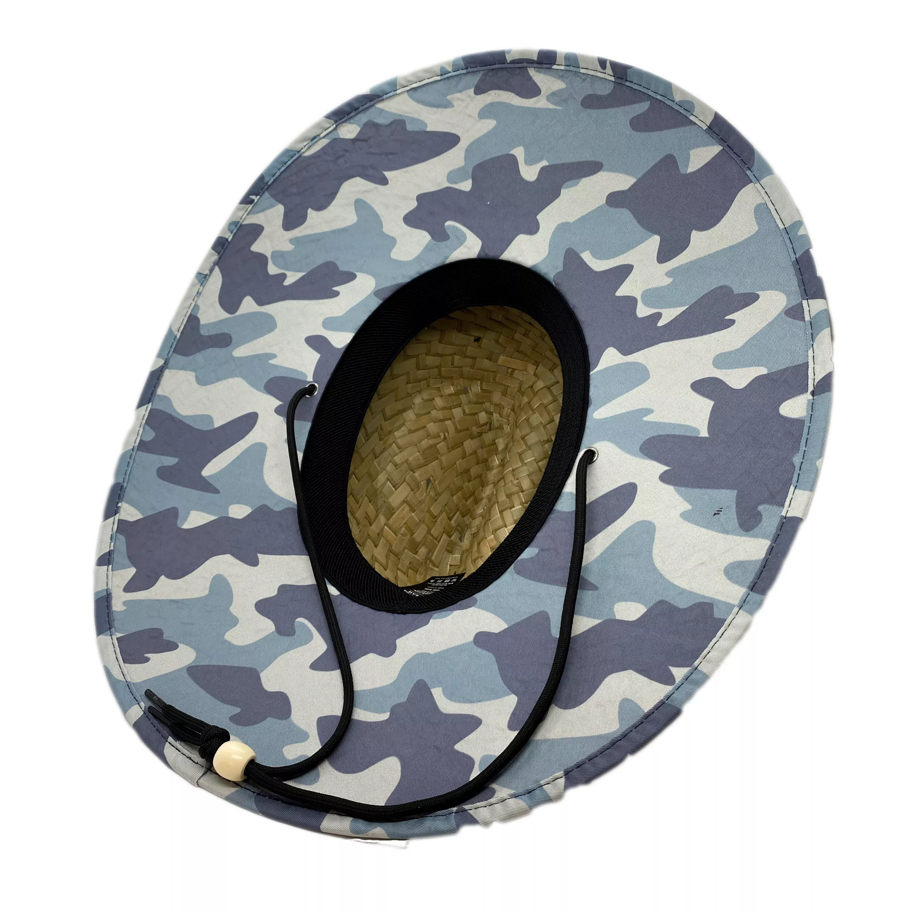 Jupiter Lighthouse Straw Hat - Blue Camo