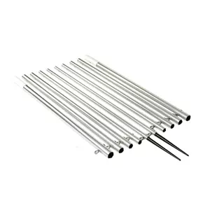 Lee's 22' Bright Silver Outrigger Poles - 2" O.D. - Fits OH226S/OH234S Holders | AP3522