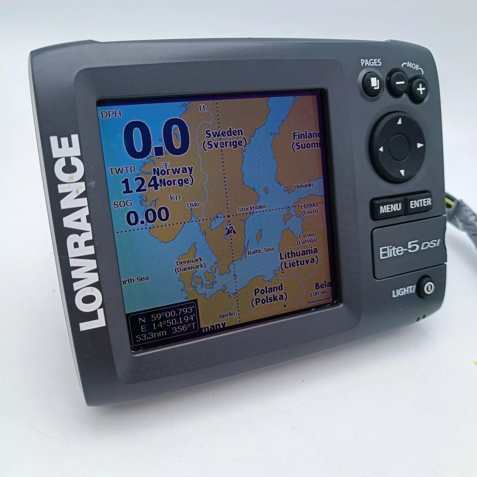 Lowrance Elite-5 DSI Fishfinder Sonar Head Unit w/ Transducer Elite 5 DSI Sounde