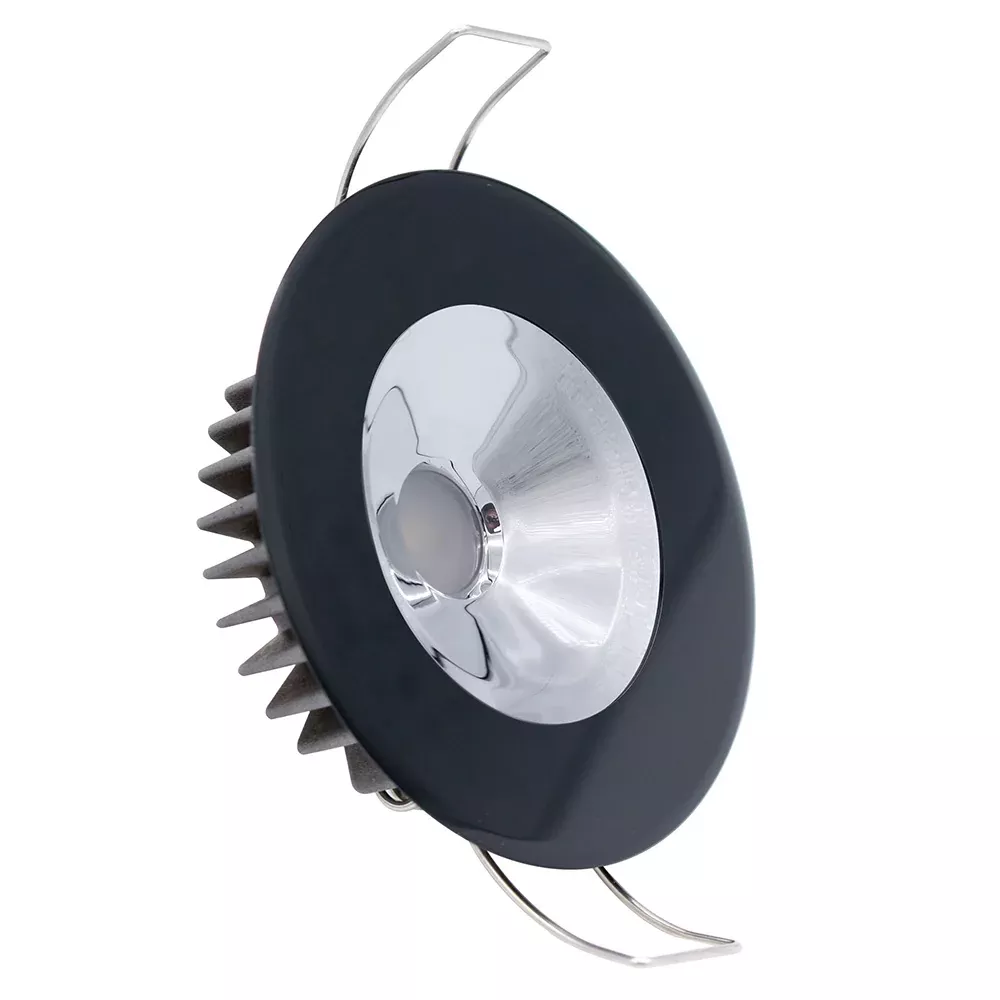 Lumitec Illusion Flush Mount LED Down Light – Spectrum RGBW – Warm White – Black Housing