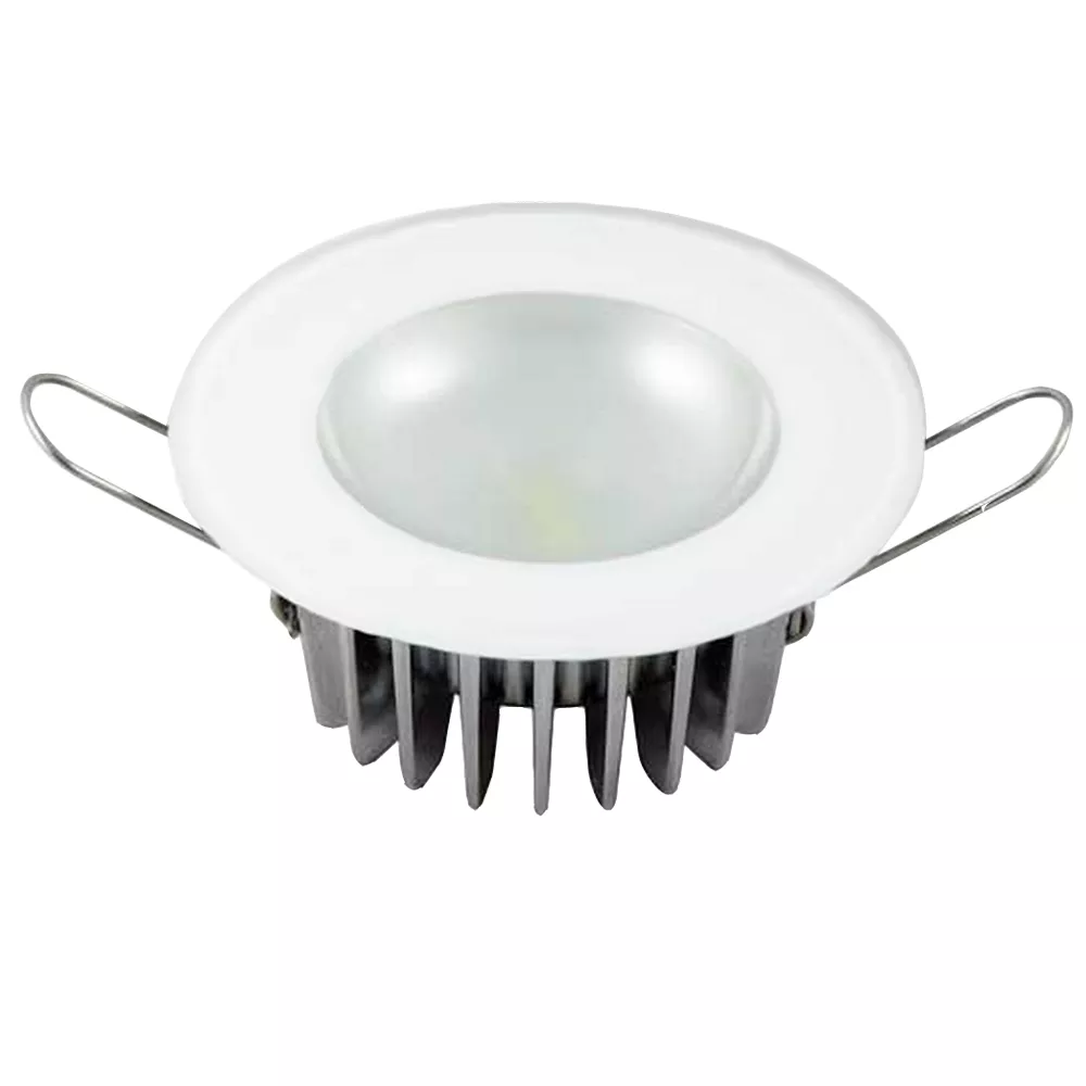 Lumitec Mirage - Flush Mount Down Light - Glass Finish - 3-Color Red/Blue Non Dimming w/White Dimming | 113198