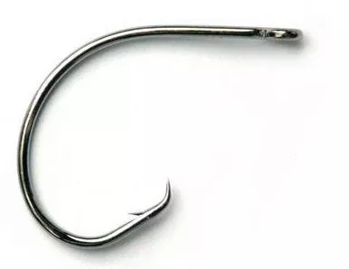 Mustad 39951NP-BN Super Fine Wire Circle – Straight Shank 7/0 Hook 100pk
