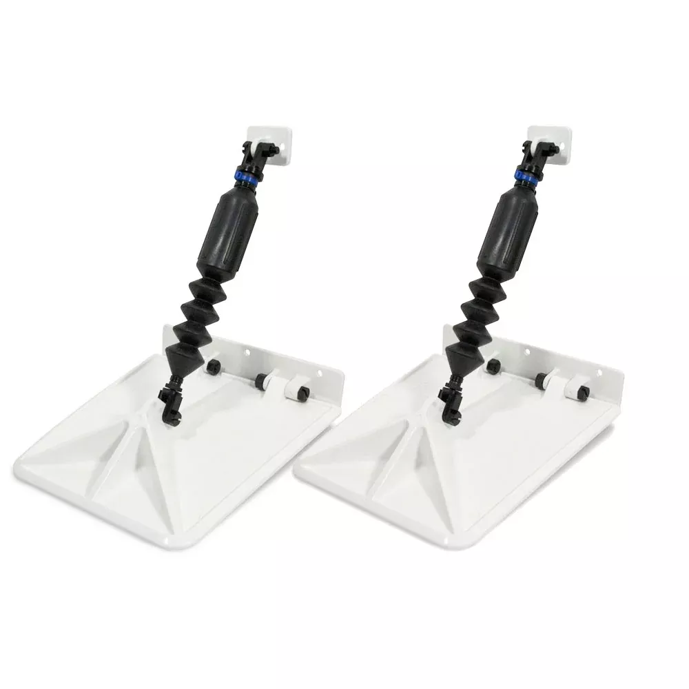 Nauticus Smart Tabs SX 9.5” x 10” - f/15-18‘ Boat w/60 - 135HP - White | SXW9510-60