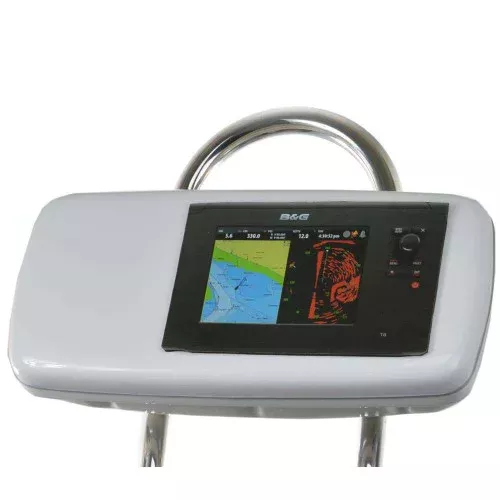 NavPod GP1040-08 SystemPod Pre-Cut f/B&G Zeus Touch 8 & Simrad NSS8 Mounted In Center f/9.5″ Wide Guard