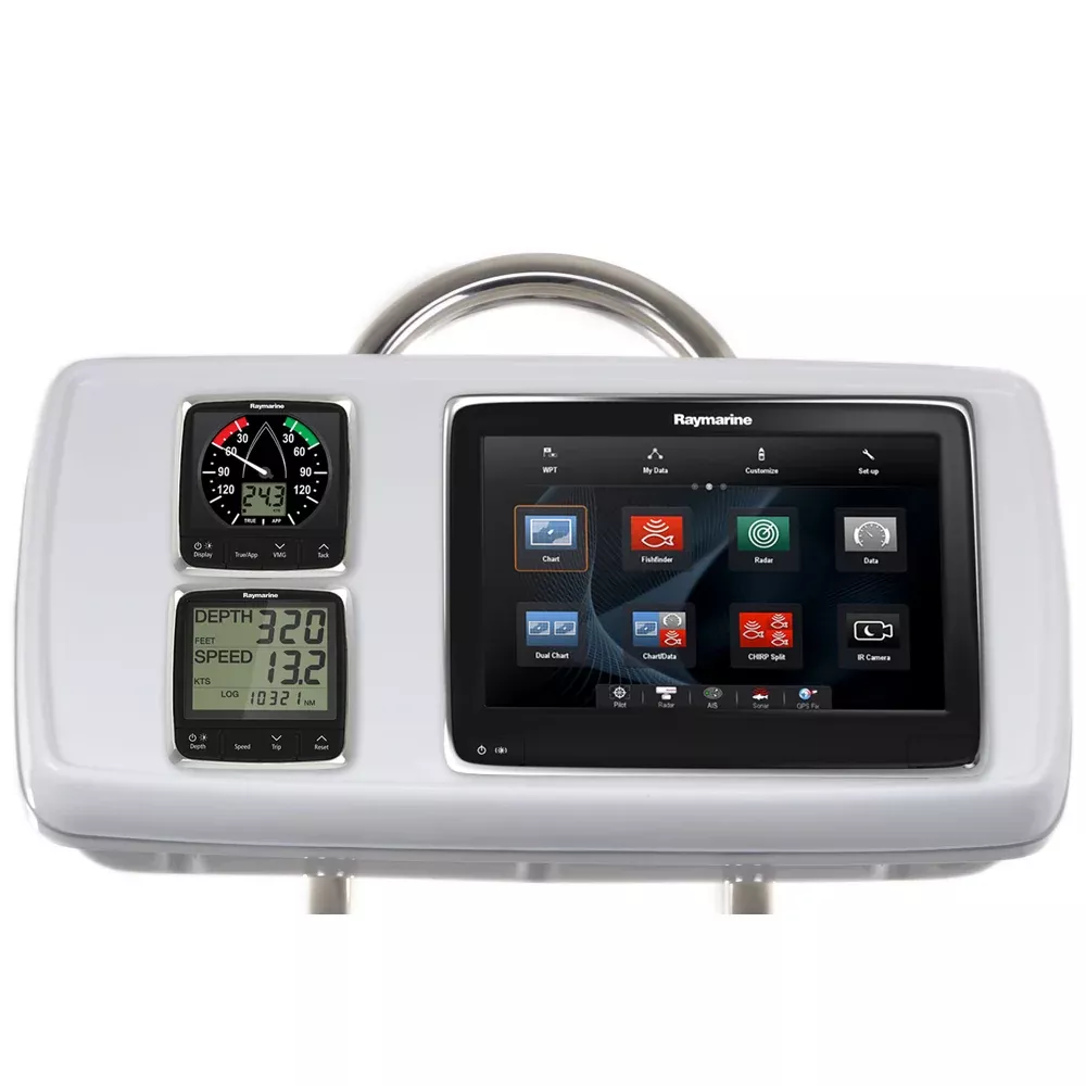 NavPod GP1170-04 SystemPod Pre-Cut f/Raymarine a125/a127/a128 & 2 Instruments f/9.5″ Wide Guard