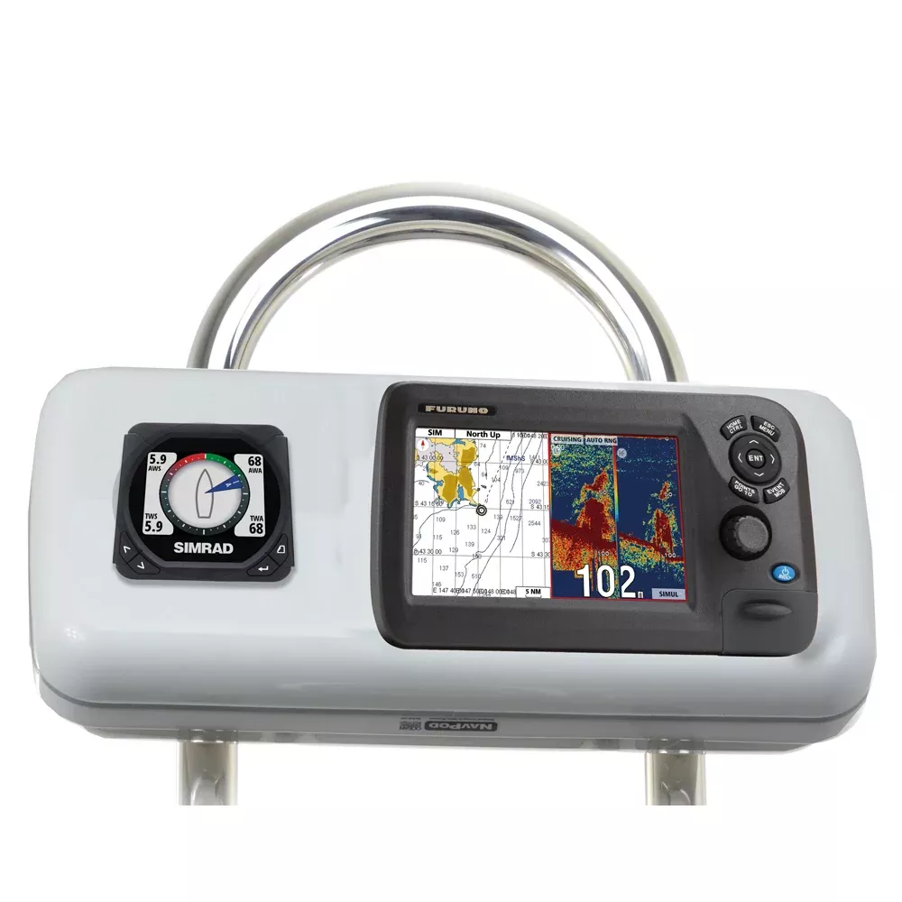 NavPod GP1515 SystemPod Pre-Cut f/Furuno GP1670/GP1670F 5.7″ & 1 Instrument f/9.5″ Wide Guard