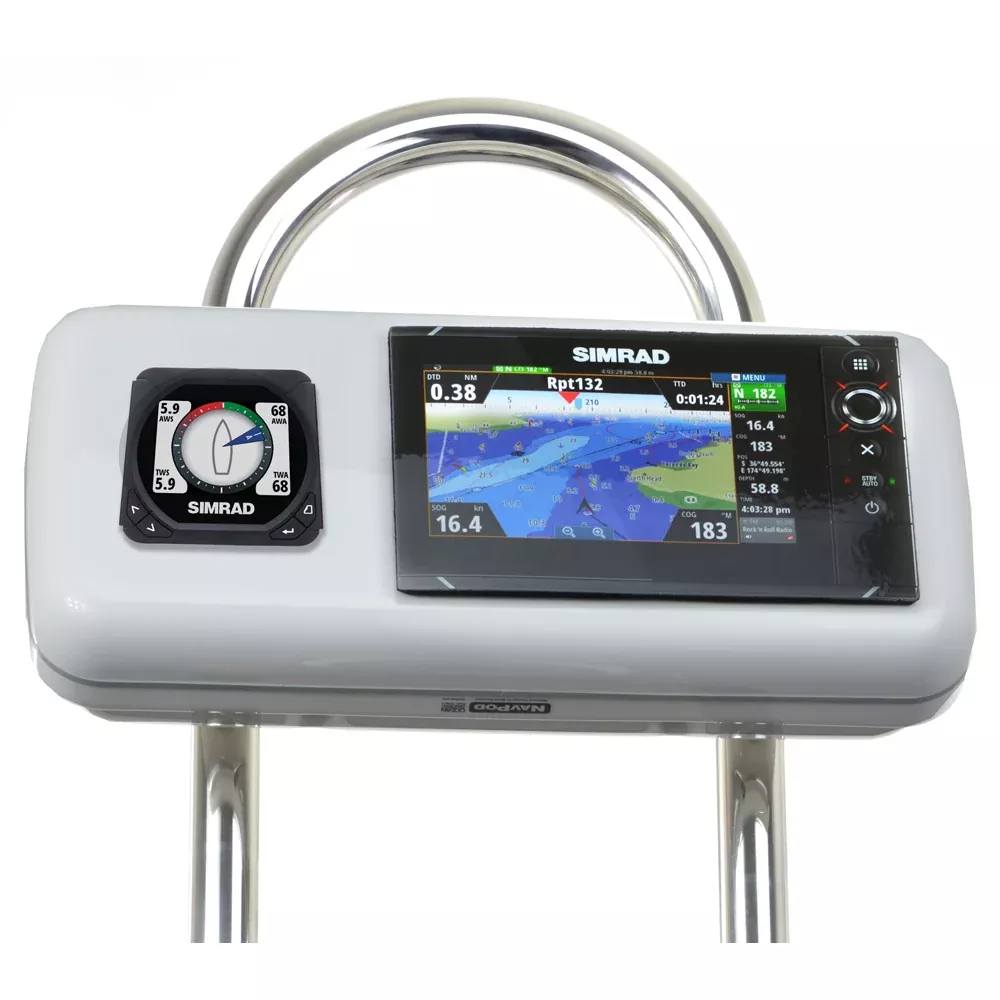 NavPod GP1516 SystemPod Pre-Cut f/Simrad NSS7 evo2 or B&G Zeus² 7 & 1 Instrument f/9.5" Wide Guard | GP1516