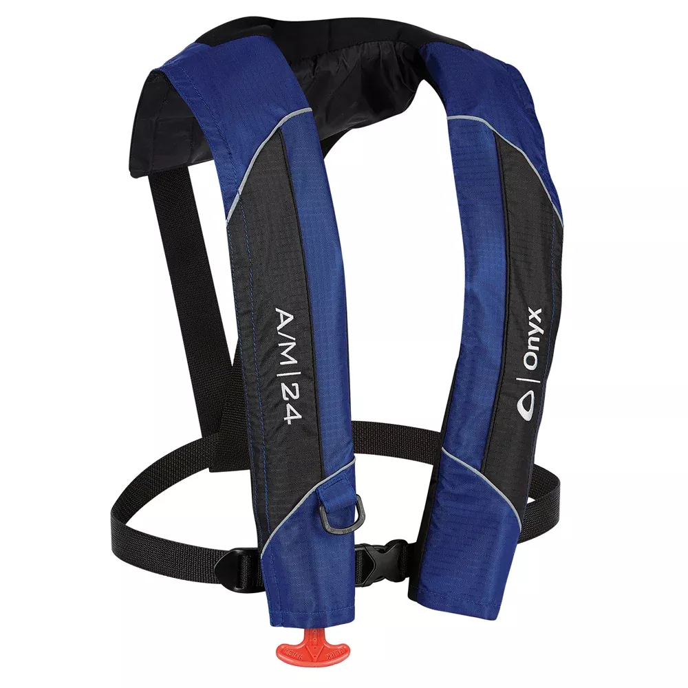 Onyx A /M-24 Automatic /Manual Inflatable PFD Life Jacket - Blue [132000-500-004-15]
