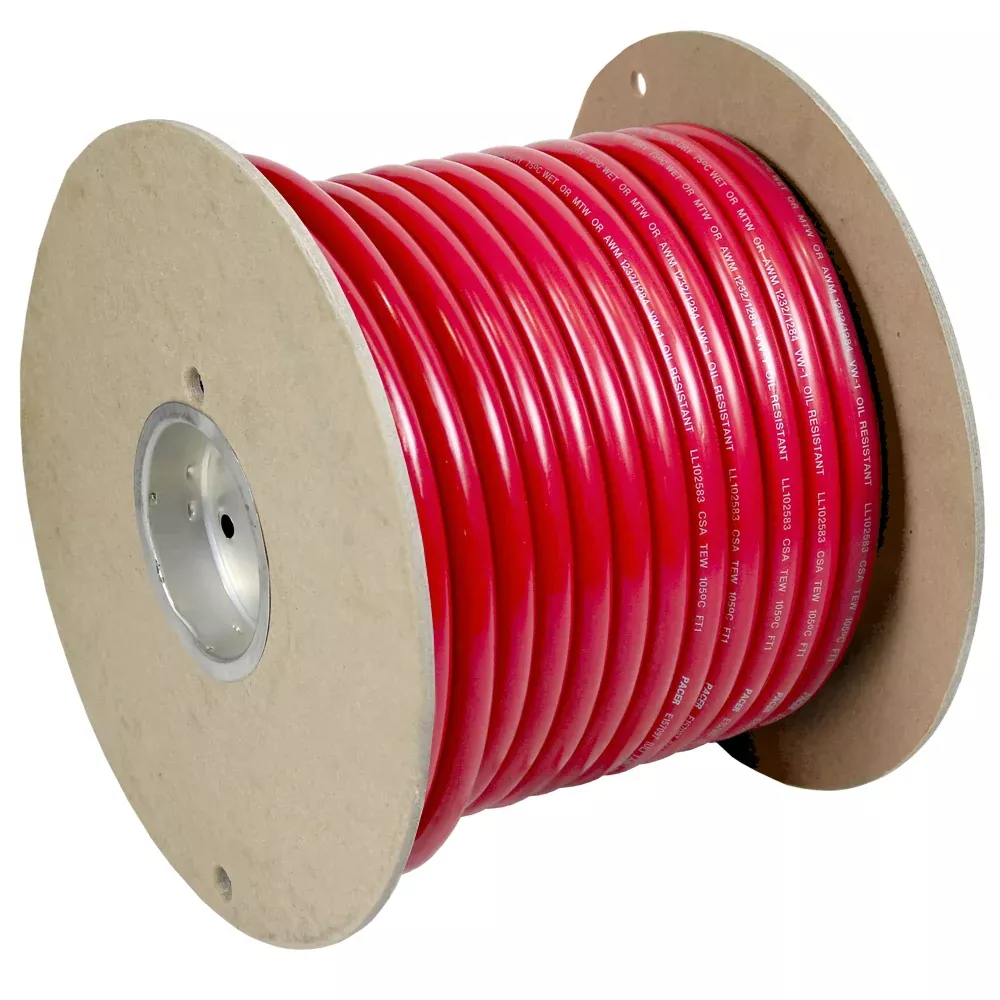 Pacer Red 1/0 AWG Battery Cable - 100[WUL1/0RD-100]