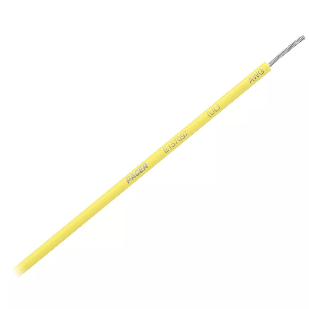 Pacer Yellow 14 AWG Primary Wire - 25[WUL14YL-25]