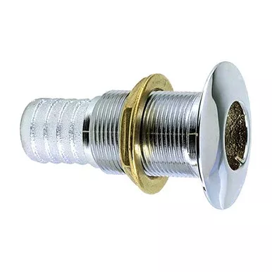 Perko 1-1/2" Thru-Hull Fitting f/ Hose Chrome Plated Bronze Made in the USA | 0350008DPC