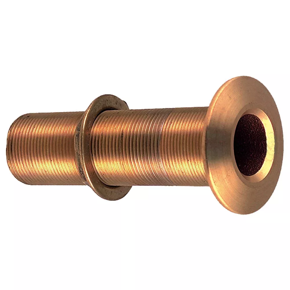 Perko 3/4" Thru-Hull Fitting w/Pipe Thread Bronze Extra Long - Max Hull 5" Thick | 0348DP5PLB
