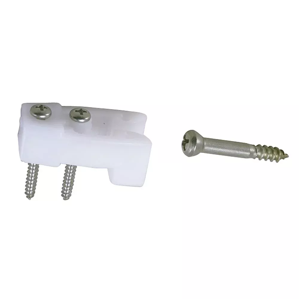 Perko Door Catches - White Nylon /Stainless - Pair [0554DP]